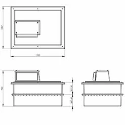 680 Litre Type AB Air Gap GRP Water Tank - Two Piece Insulated, Cat 5 -TANKS DIRECT Sales 4637 8250
