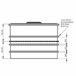 7500 Litre GRP Water Tank - Two Piece Insulated -TANKS DIRECT Sales 4657 8339