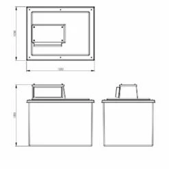 909 Litre Type AB Air Gap GRP Break Tank, Insulated, Cat 5 -TANKS DIRECT Sales 4690 8478
