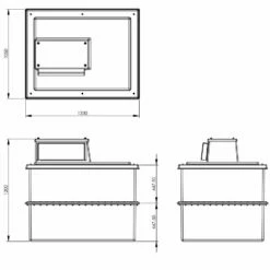 909 Litre Type AB Air Gap GRP Water Tank - Two Piece Insulated, Cat 5 -TANKS DIRECT Sales 4692 8489