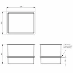 900 Litre Open Top GRP Water Tank -TANKS DIRECT Sales 4697 8506