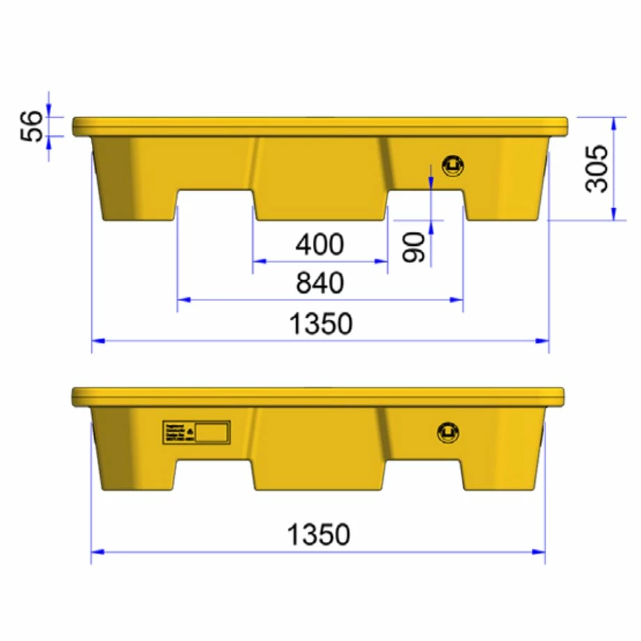 4 Drum Stackable Spill Pallet 4 4 Drum Stackable Spill Pallet - Image 2