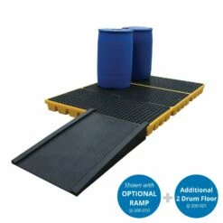 Bunded Work Floors For 4 Drums -TANKS DIRECT Sales 5667 10295